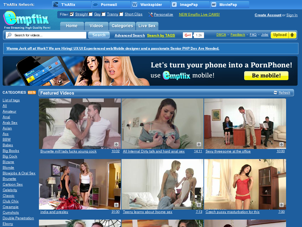 Empflix screenshot
