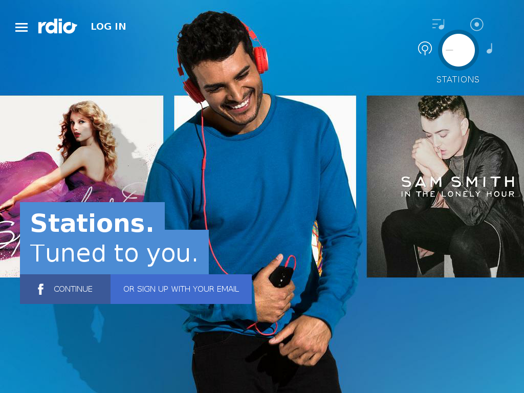 Rdio screenshot